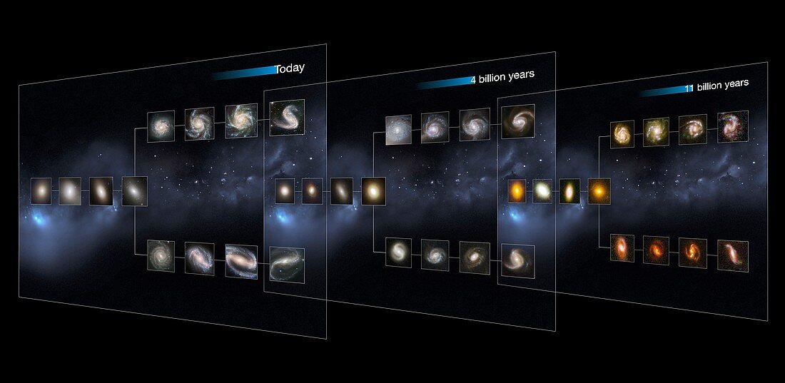 Galaxy morphology,Universe timeline