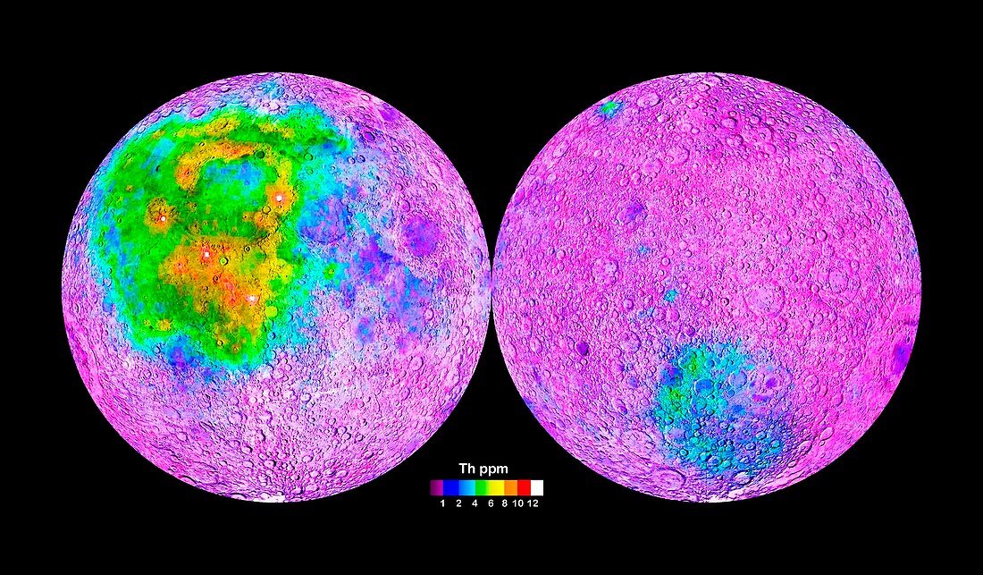 Lunar thorium distribution