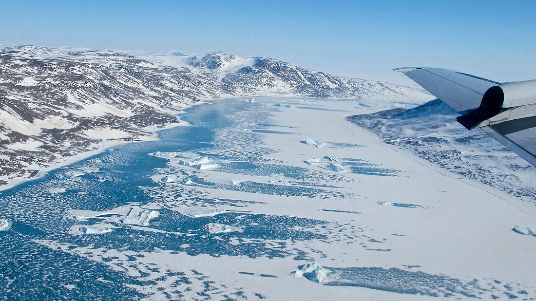 Frozen fjord,Greenland