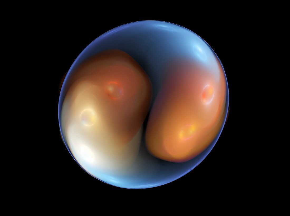 Fertilised IVF embryo,illustration