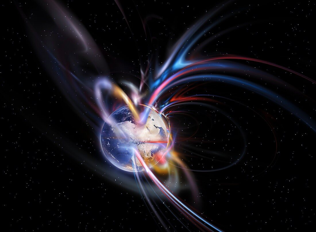 Earth's magnetosphere,conceptual image
