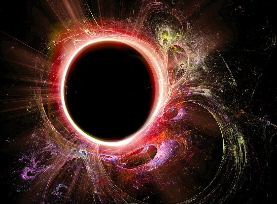 Black hole energy,conceptual image