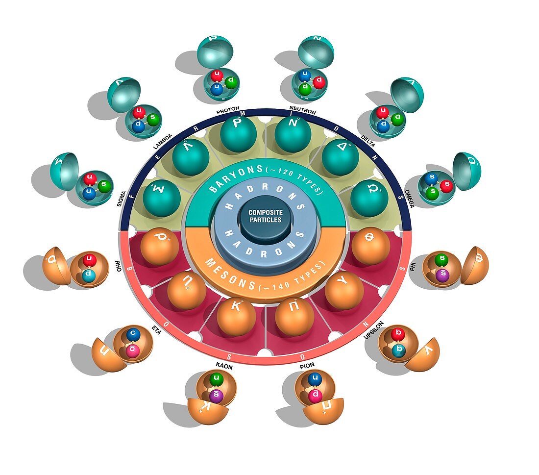 Quark model of particle physics