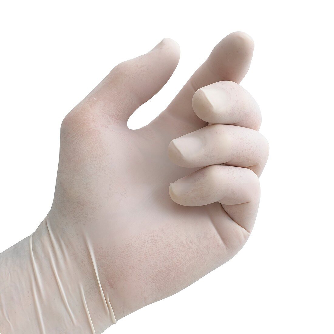 Protective latex glove