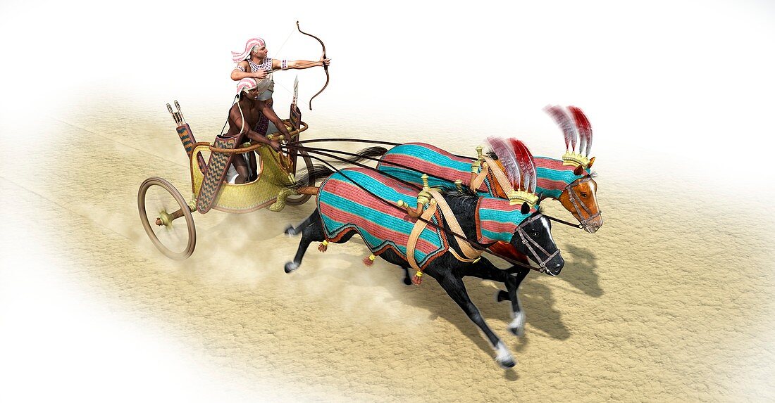 Egyptian Chariot,illustration