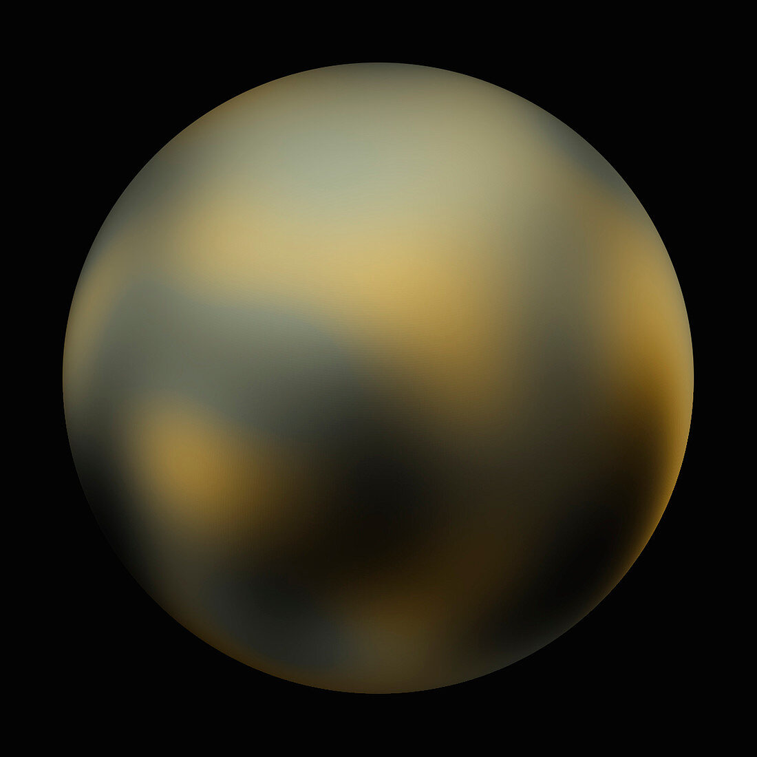 Surface of Pluto,Hubble image