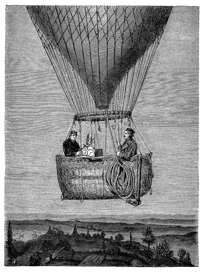 Glaisher-Coxwell balloon flight,1860s