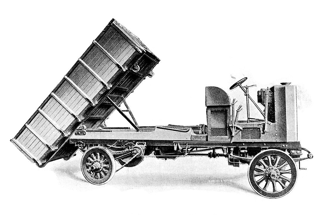 Coal dumper truck,illustration