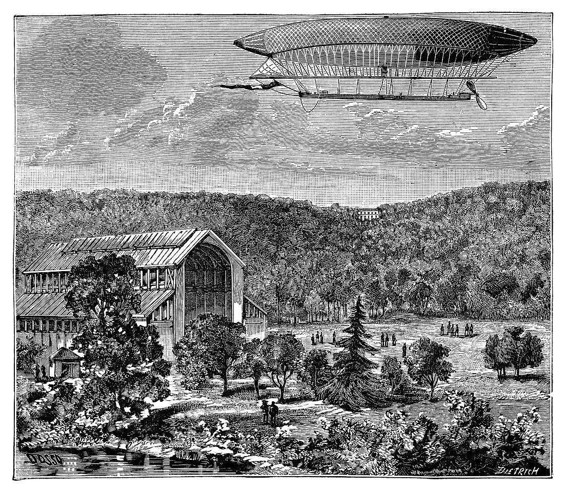 'La France' electric airship,1884