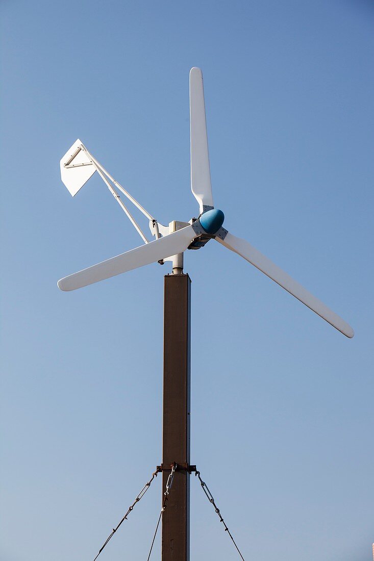 Wind turbine in Myrina,Lemnos,Greece
