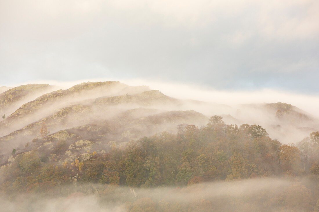 Mist over Todd Crag,UK