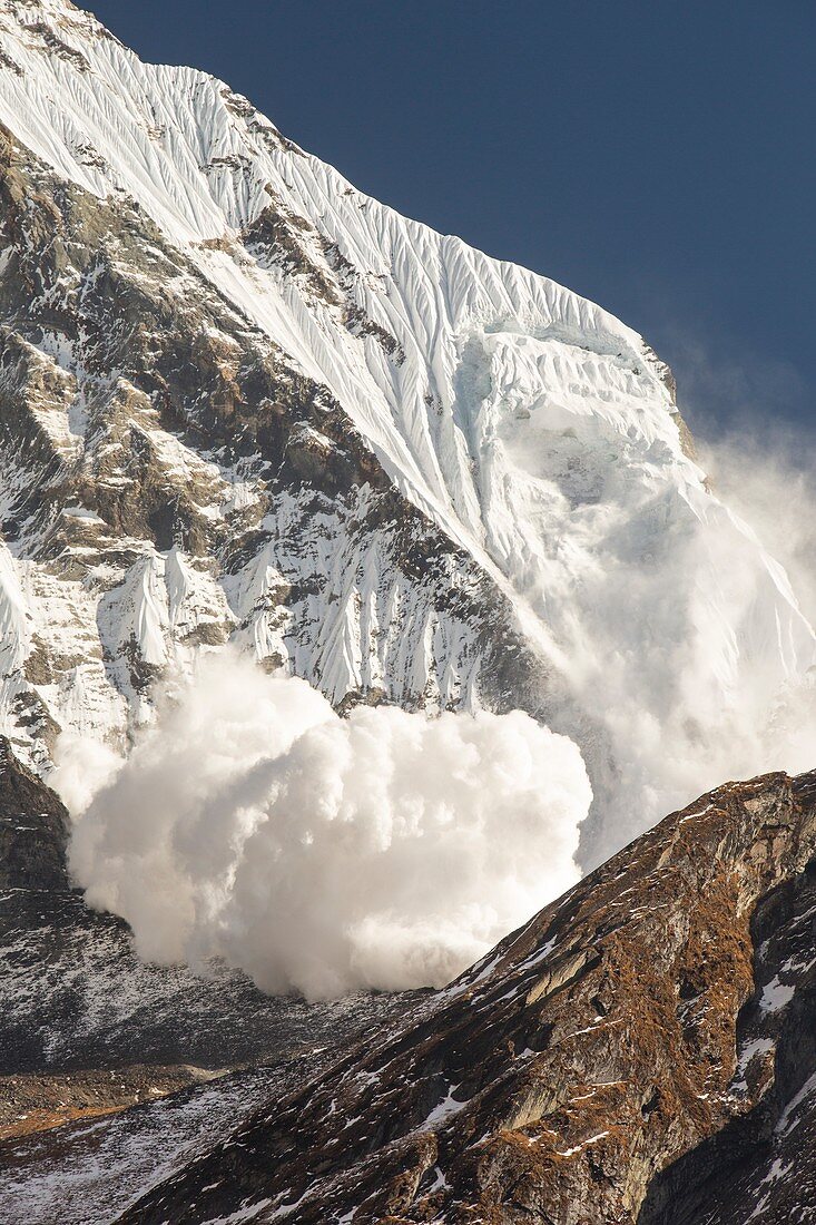 Avalanche,Annapurna Himalaya,Nepal