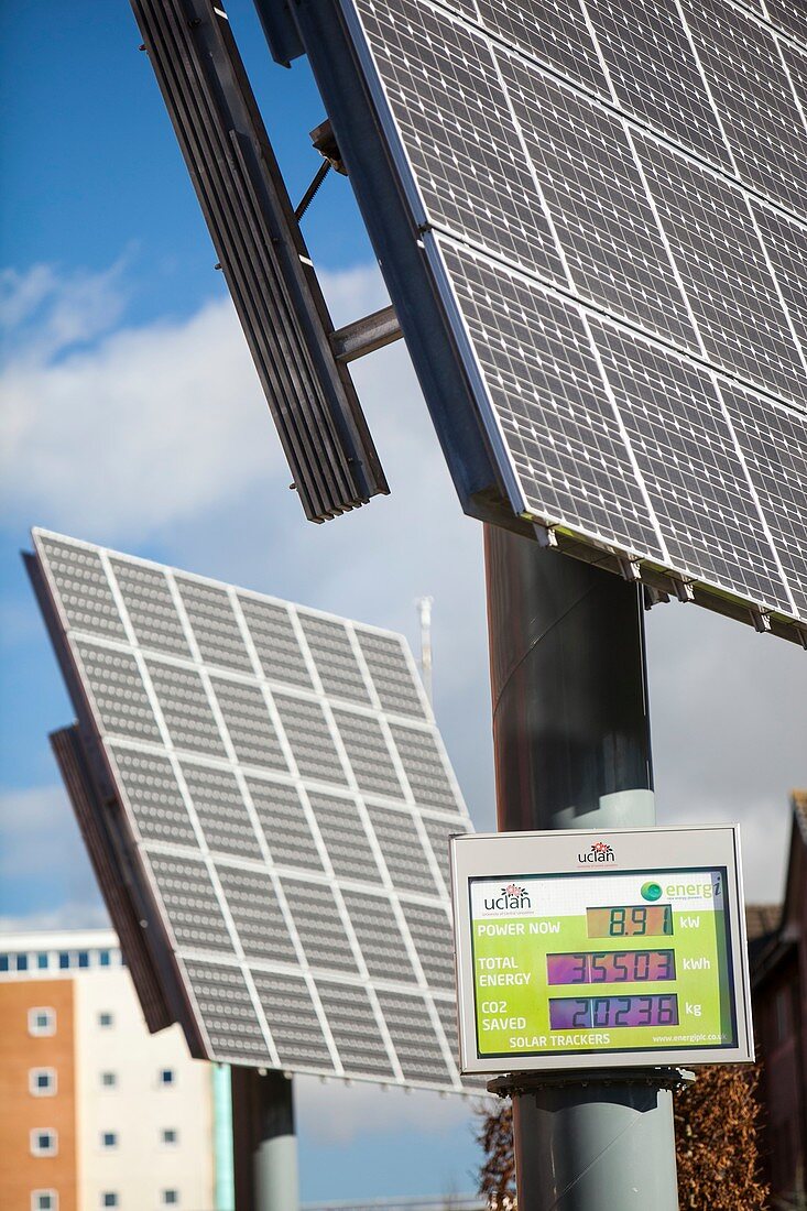 Tracking solar voltaic panels