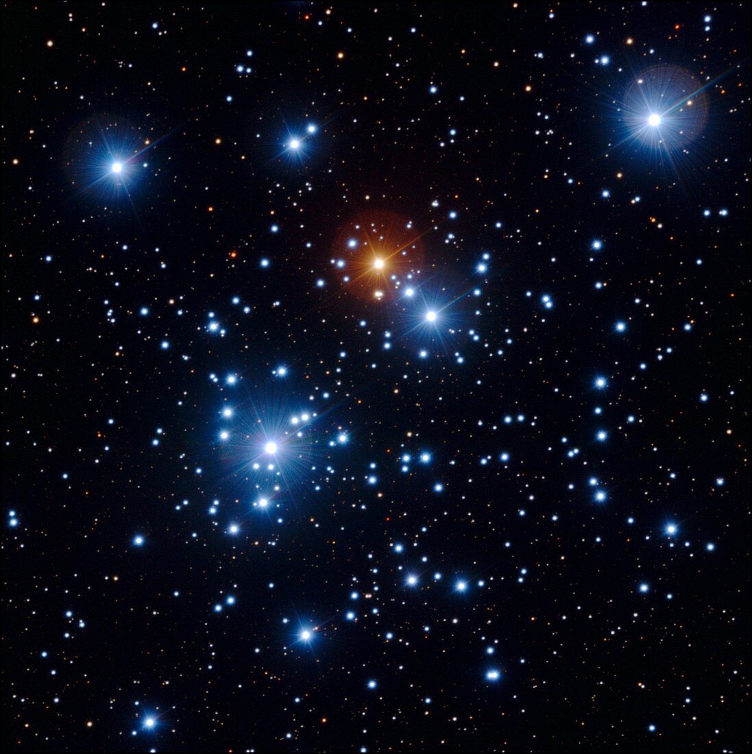 Jewel Box star cluster,optical image