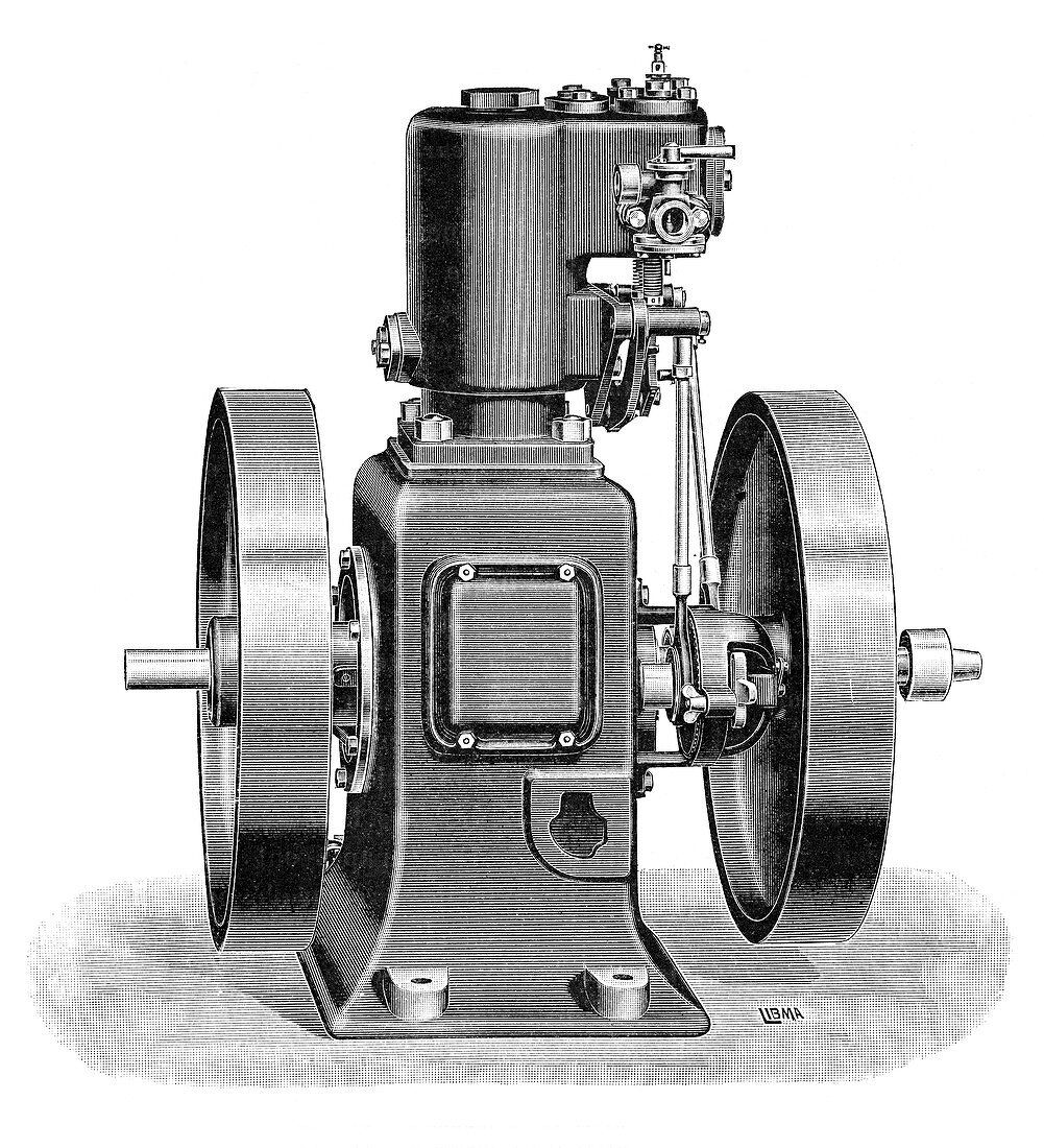 Gardner gas engine,19th century