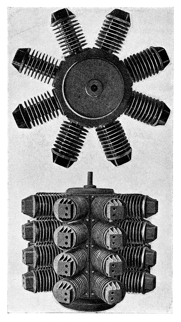 Forest 32-cylinder aviation engine,1888