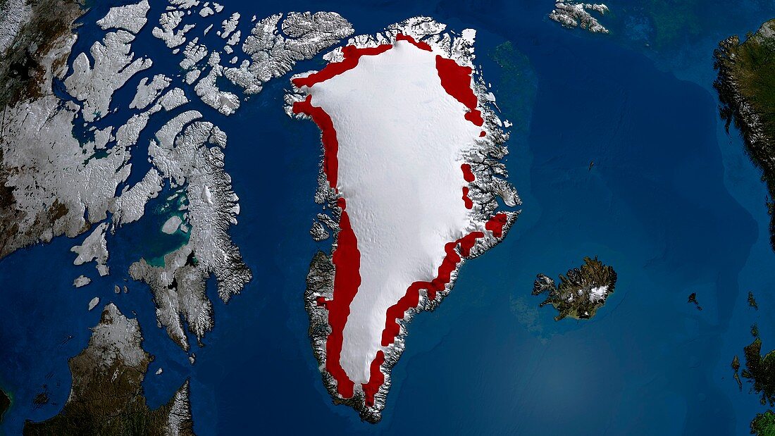 Greenland ice melt,1979