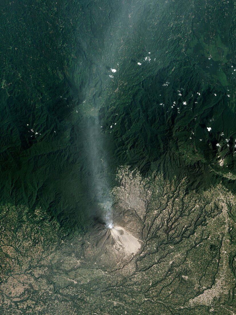 Sinabung volcanic eruption,February 2014