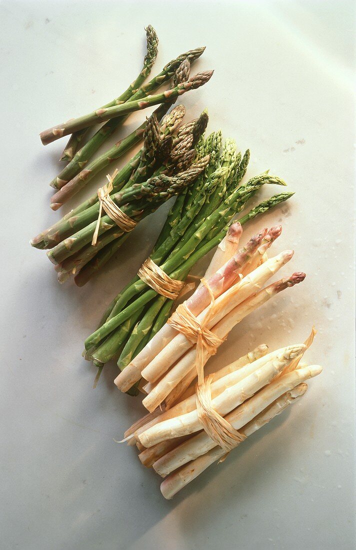 Assorted Bundled Asparagus
