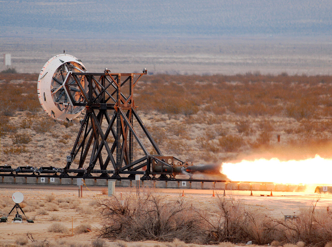 Rocket-sled test