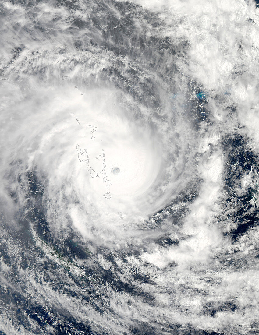 Cyclone Pam over Vanuatu,13 March 2015