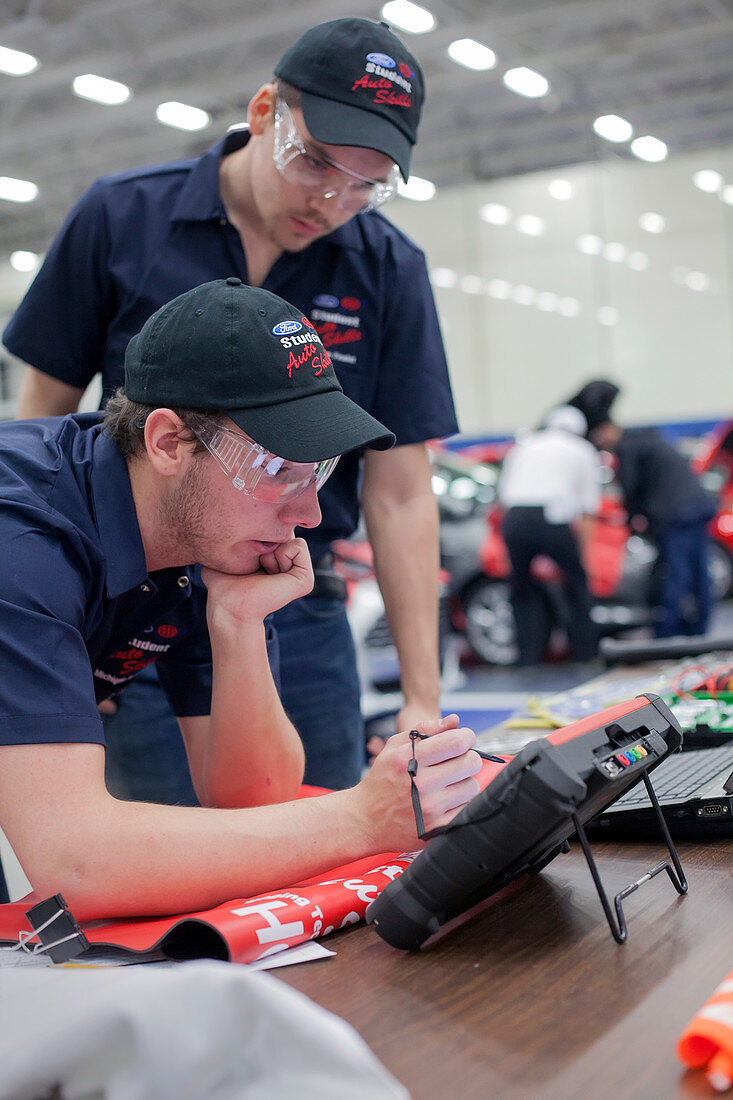 High school auto repair competition,USA