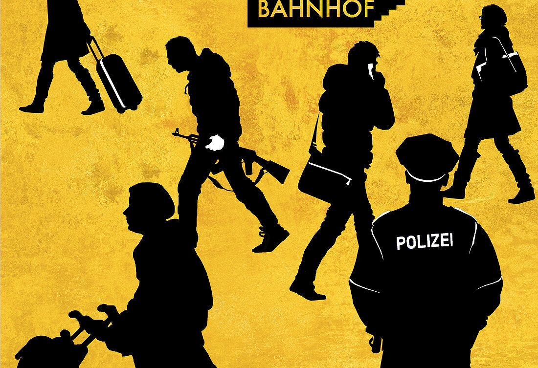 Anti-terrorism police,conceptual image