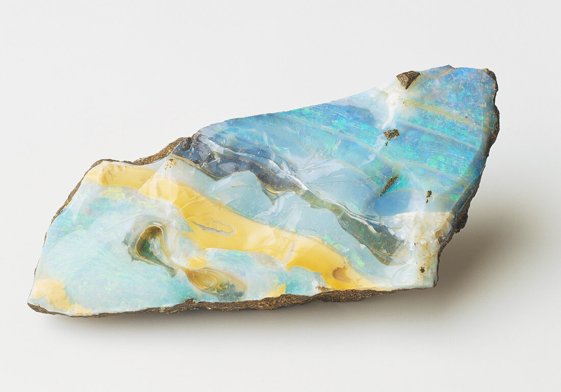 Ironstone matrix with potch opal