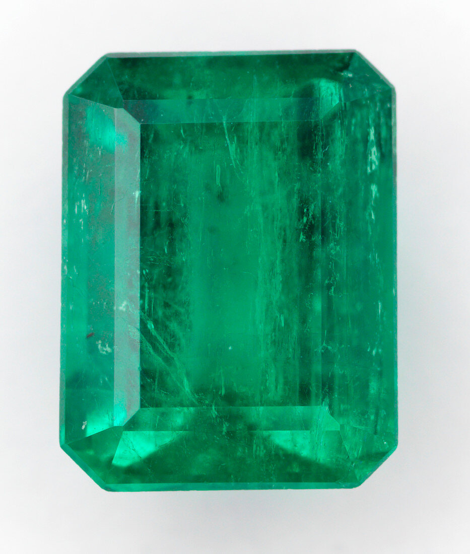 Cut Emerald gemstone
