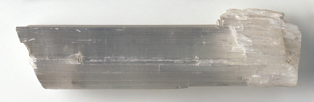 Satin spar,a form of gypsum,close-up