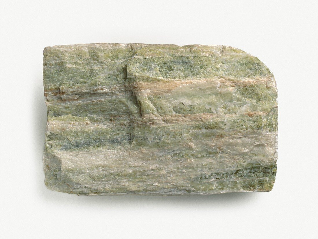 Slab of green marble