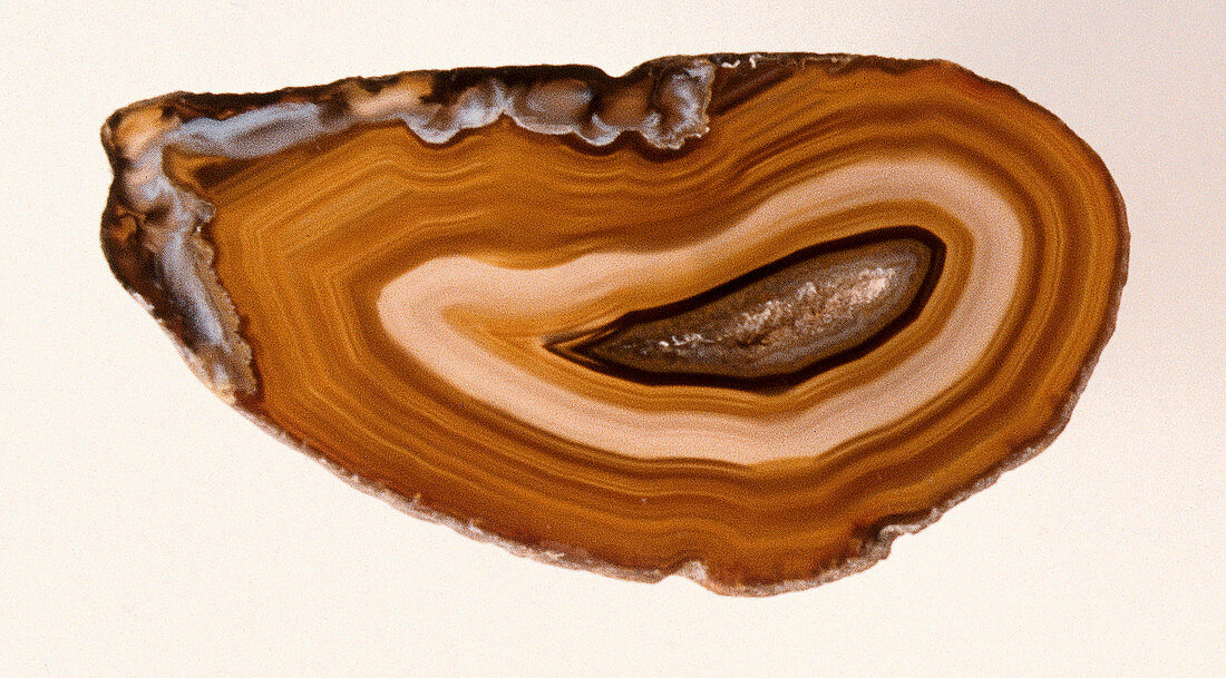 A lump of translucent agate