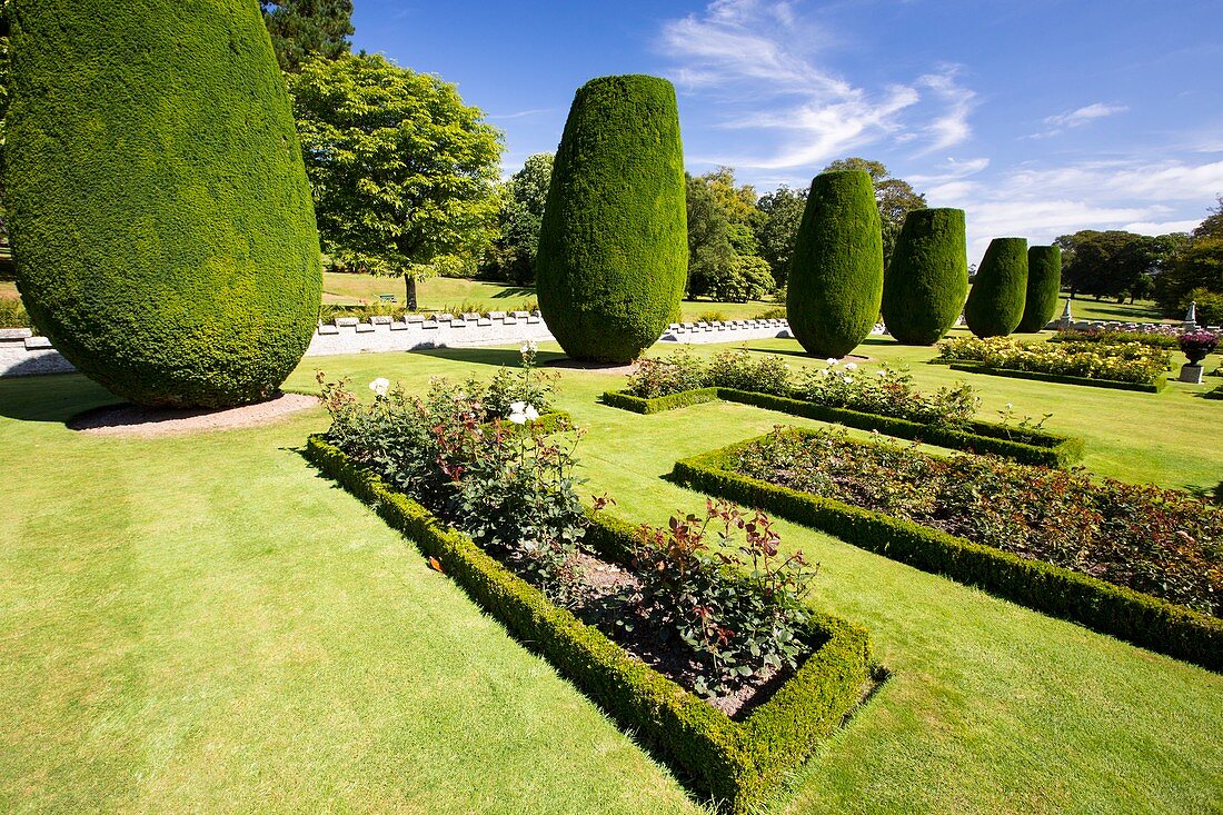 The formal gardens of Lanhydrock