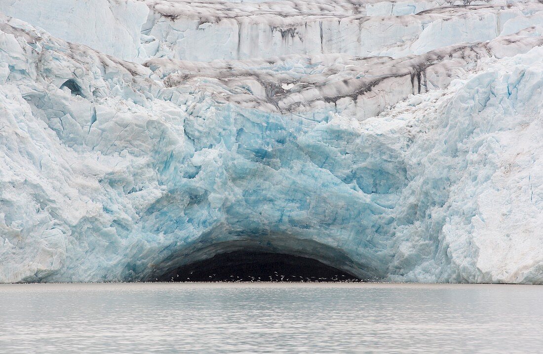 A glacier in northern Svalbard