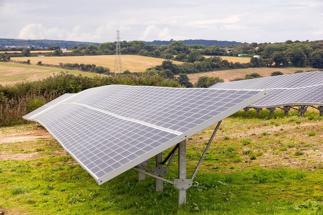 A solar park at Wheal Jane