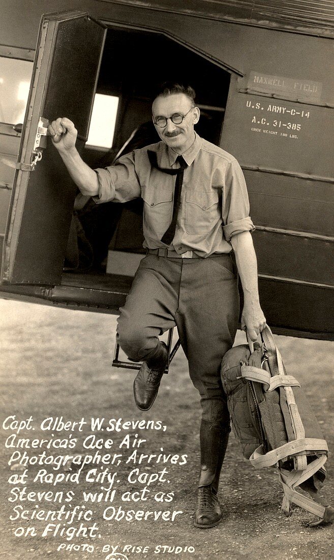 Captain Albert Stevens,US balloonist