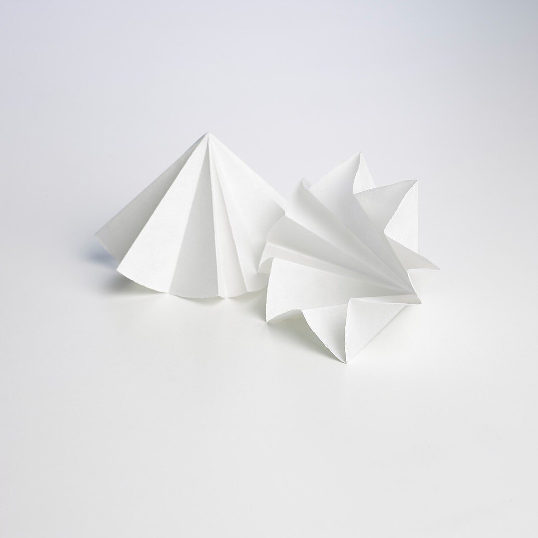 Folded filter paper