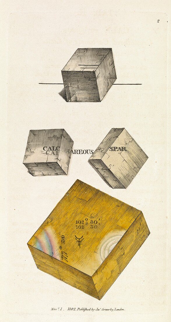 Calcium carbonate crystals,1802