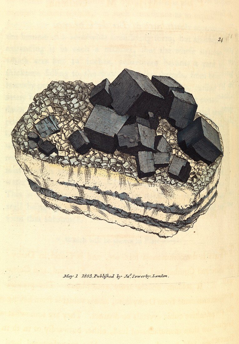 Galena crystals,1803