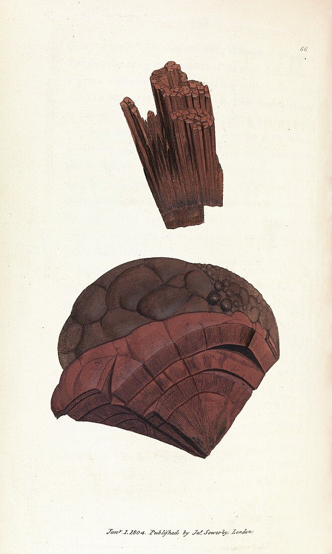 Haematite minerals,1804