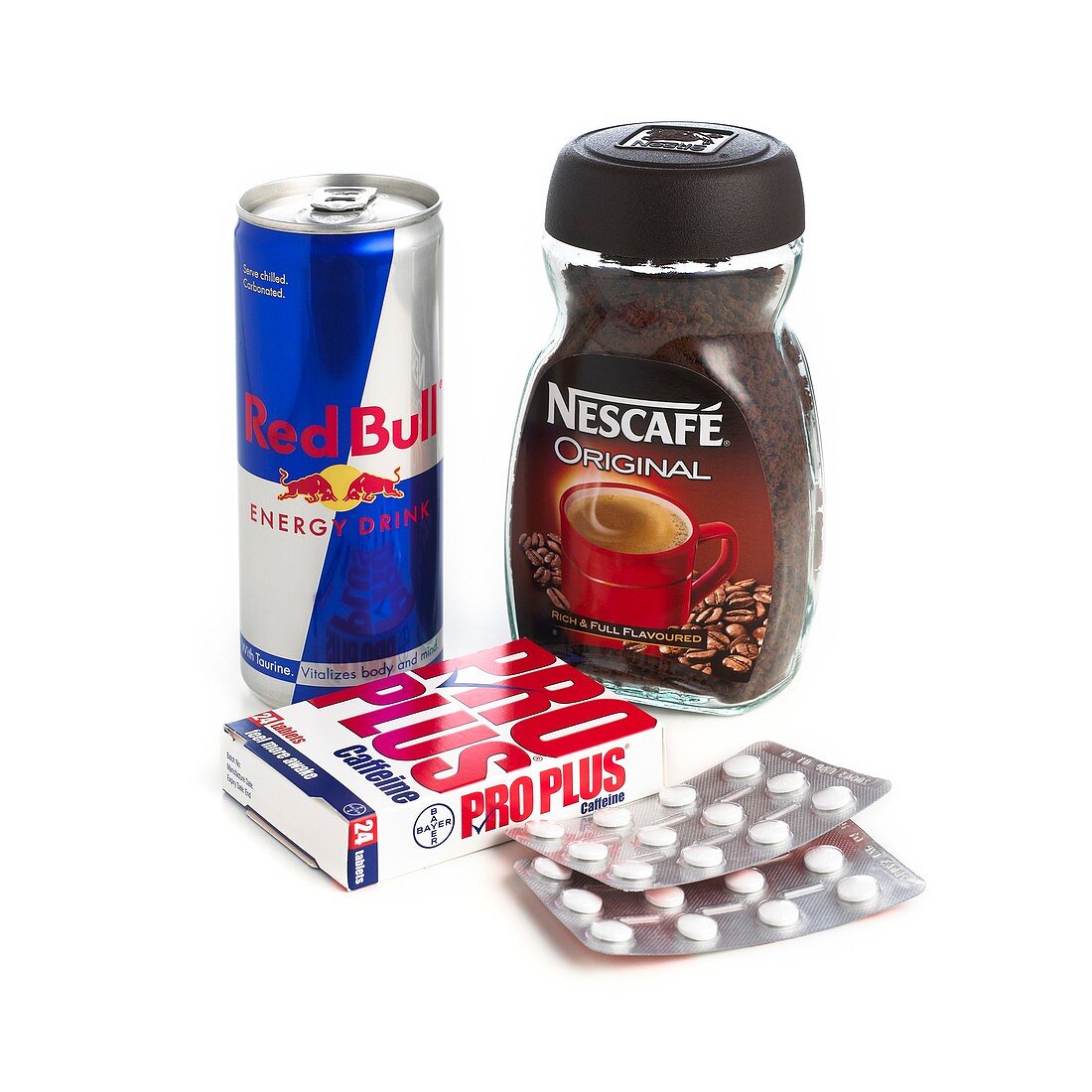 Products containing caffeine