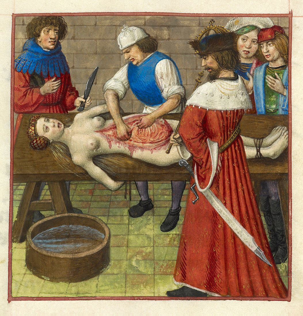 Emperor Nero at his mother's dissection