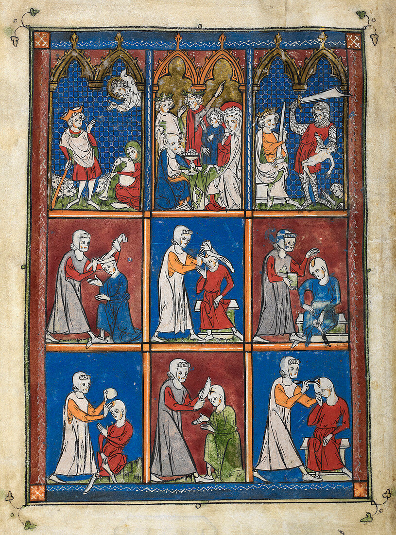 14th Century religious manuscript
