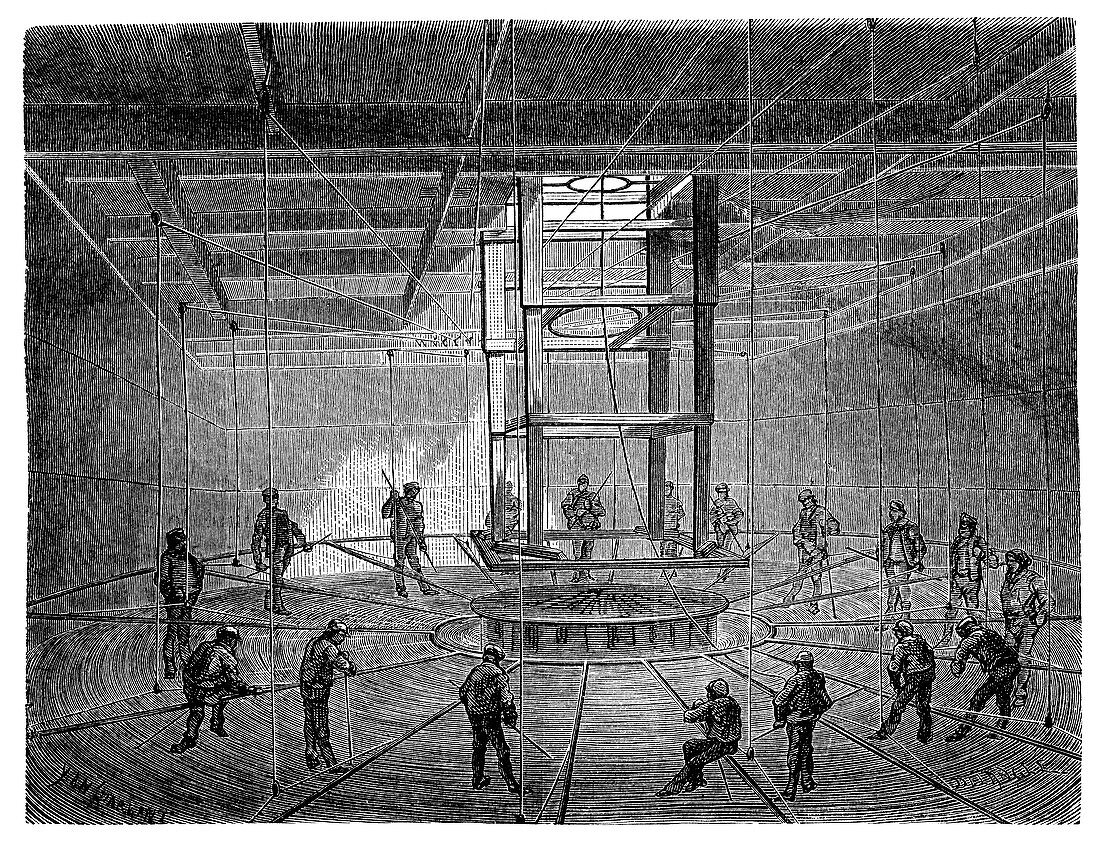Atlantic telegraph cable laying,1865