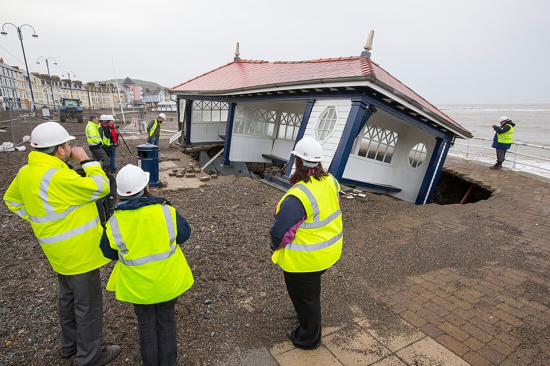 Aberystwyth storm damage