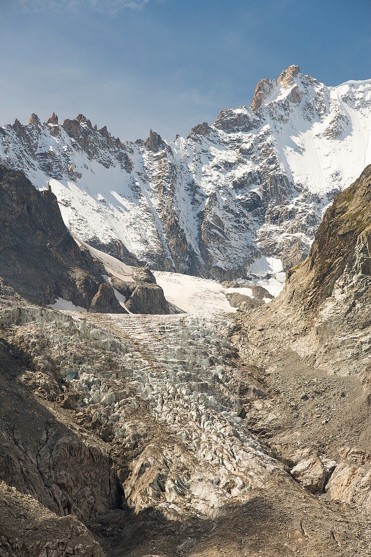 Receding Glacier de Saleina,Swiss Alps