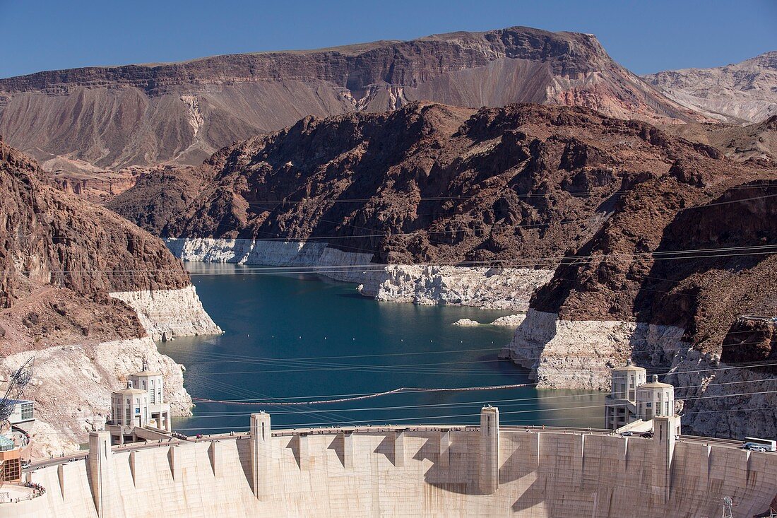 Lake Mead dam and hydro plant