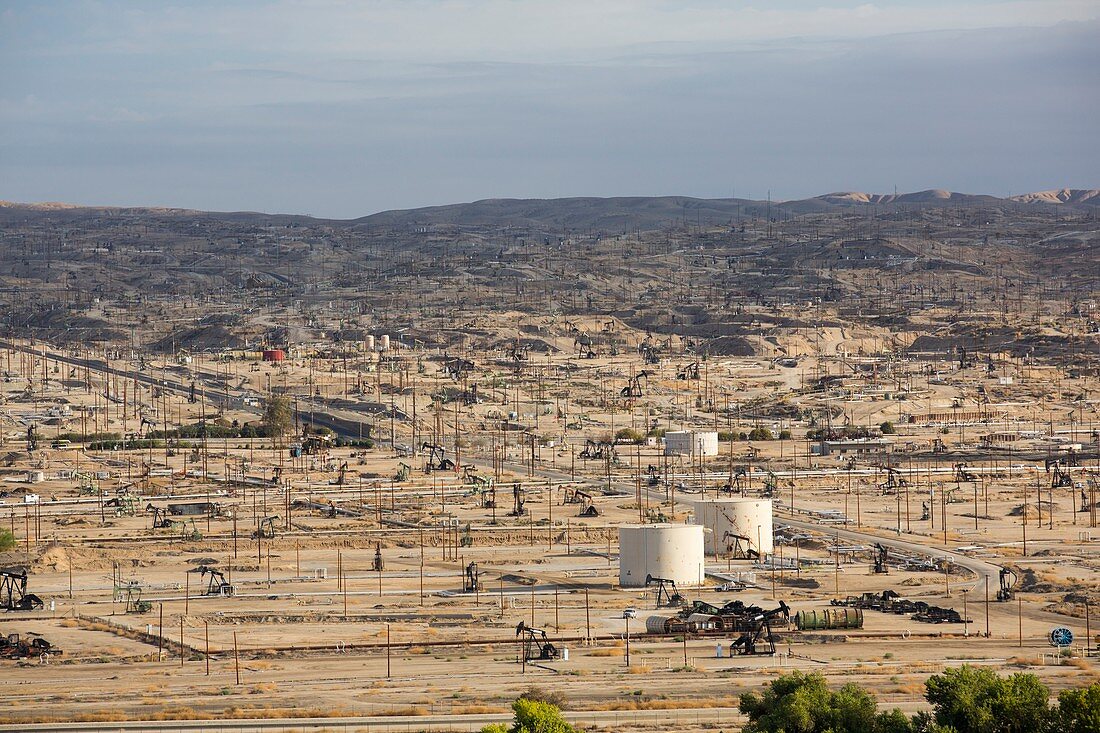 The Kern River oilfield in Oildale