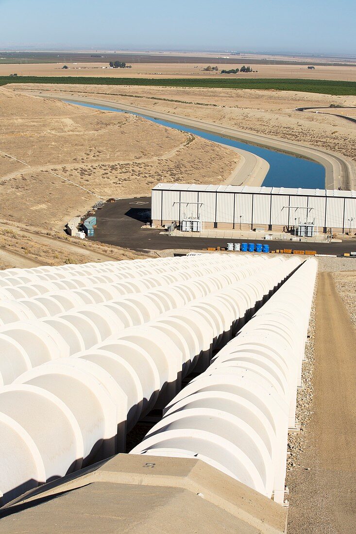 A pumping station sends water uphill