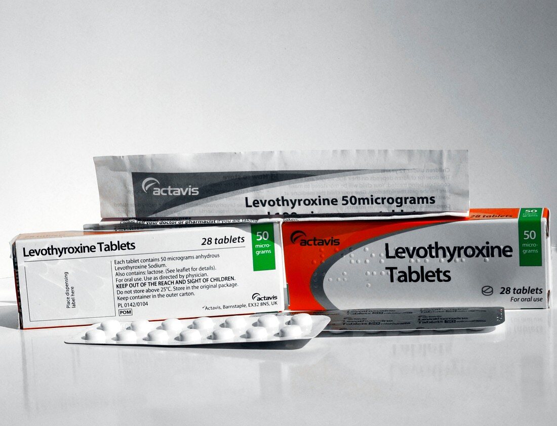 Levothyroxine thyroid hormone pills